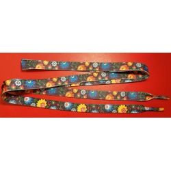 Sznurówki wzory kurpiowskie ciemne